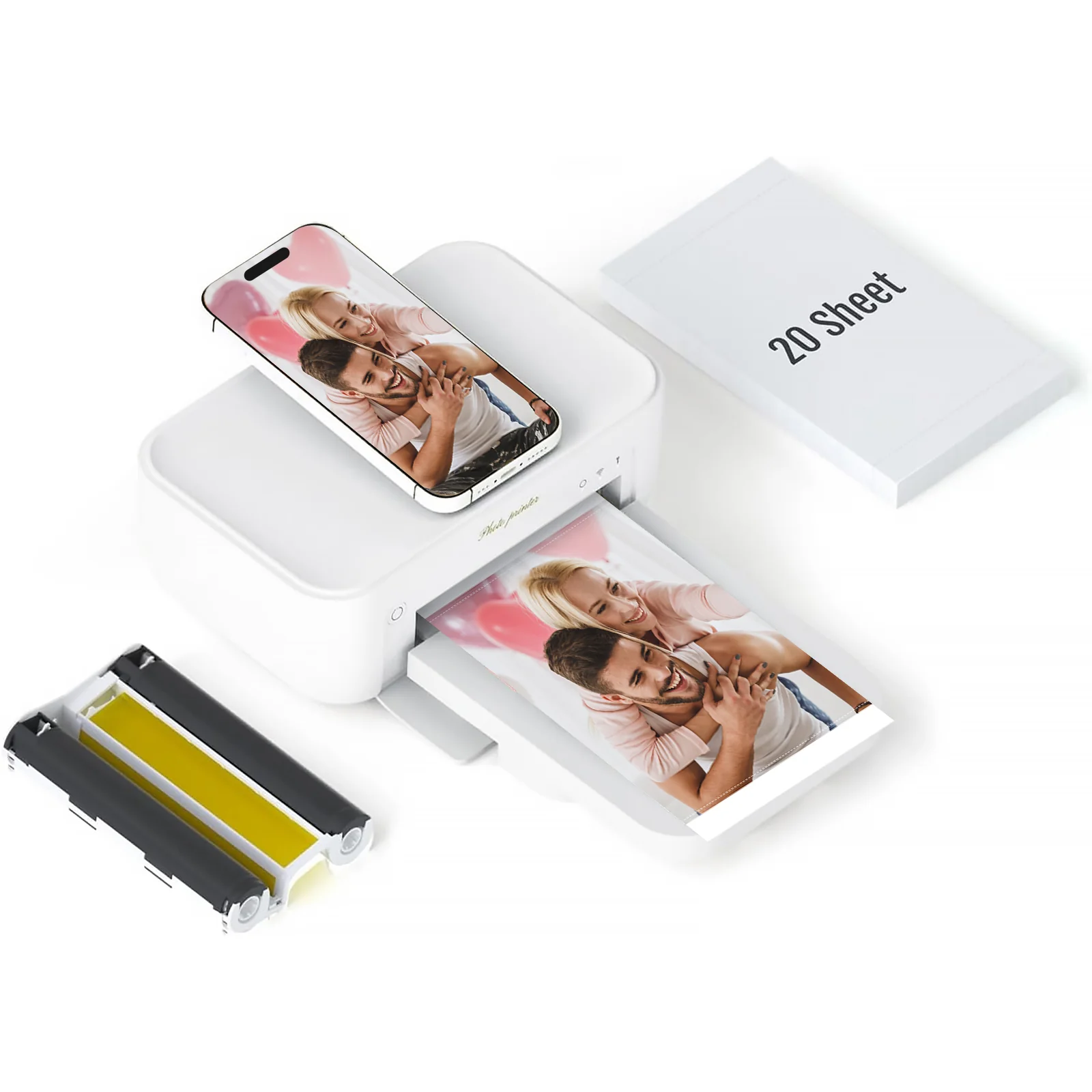 HPRT CP4100 Wi-Fi Wireless Instant Photo Printer 4x6 with 20 Sheets of Photo Paper - Image 8