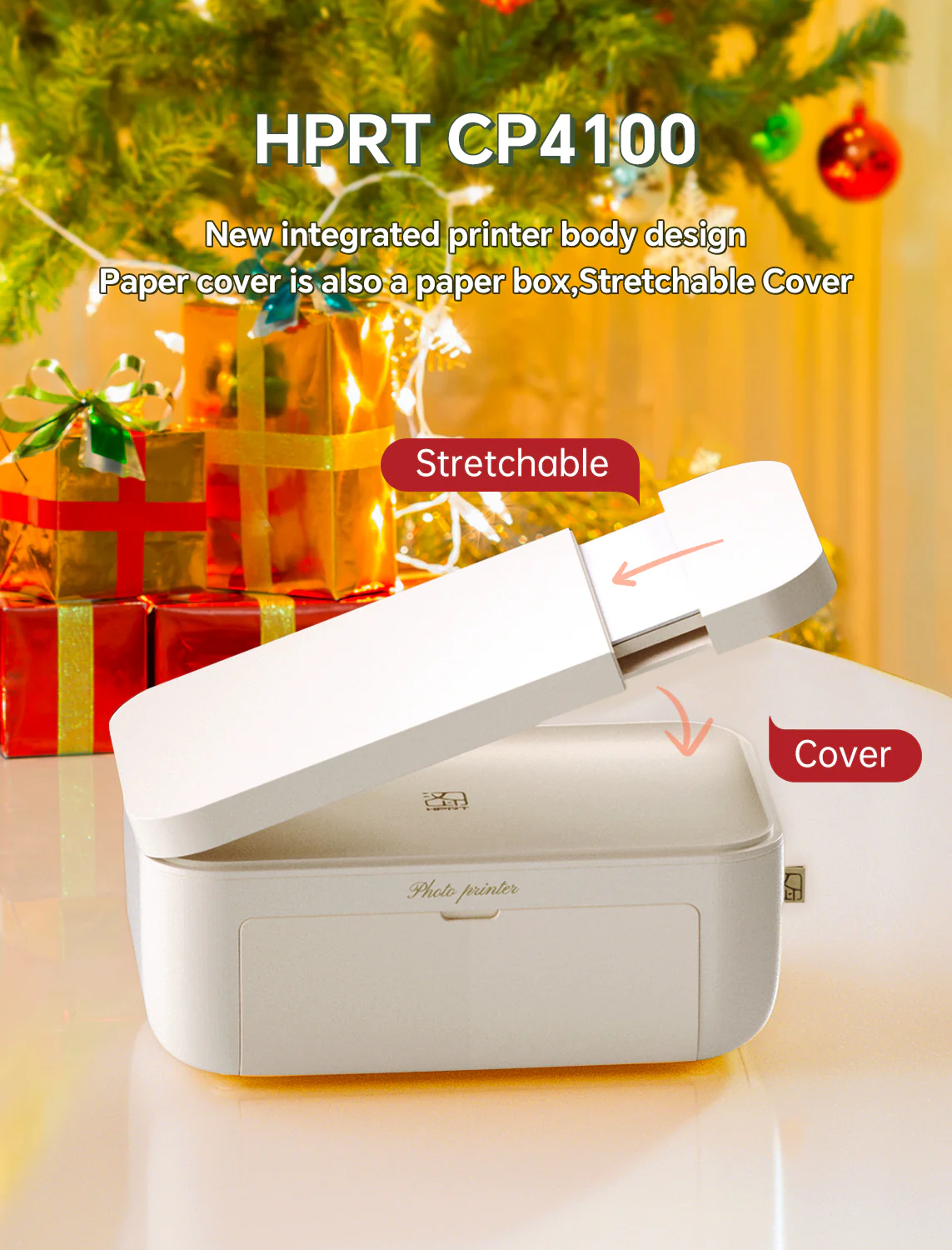 【Pre-order, ships within 15 days】HPRT Photo Printer 4x6 with Photo Paper 128 Sheets and 3 Ribbon - Image 3