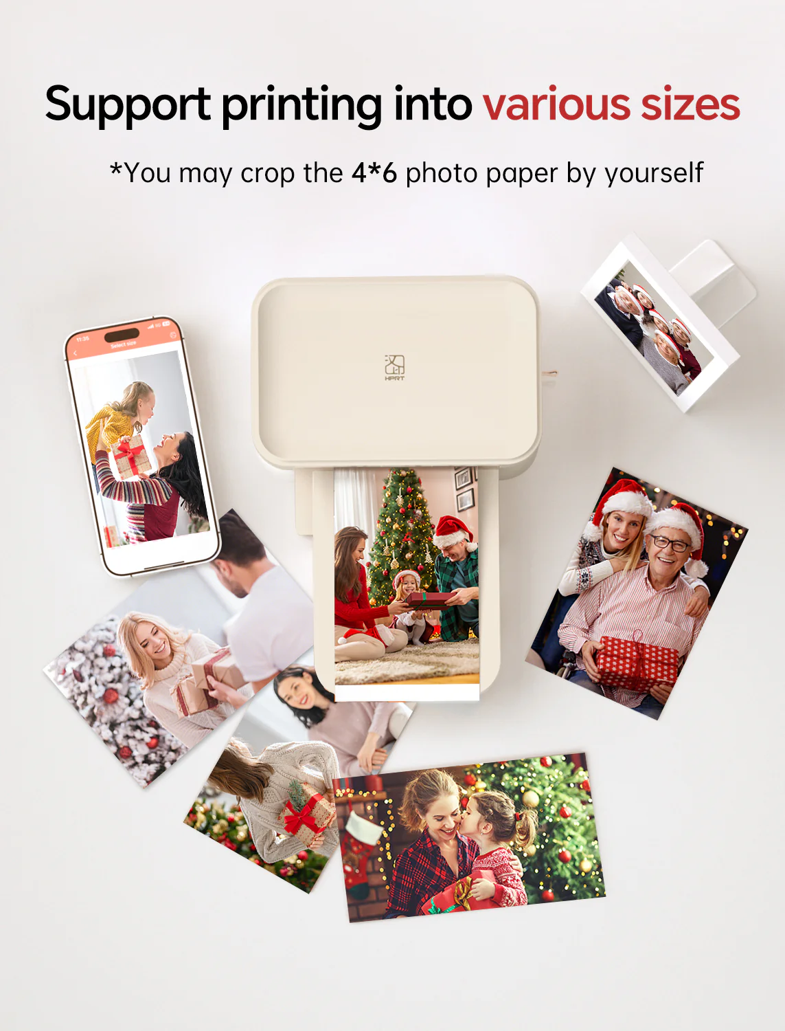 【Pre-order, ships within 15 days】HPRT Photo Printer 4x6 with Photo Paper 128 Sheets and 3 Ribbon - Image 5