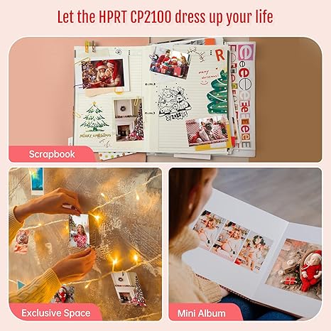 HPRT Portable Mini Photo Printer，Thermal Dye-Sublimation Printer（Pure Pink） - Image 4
