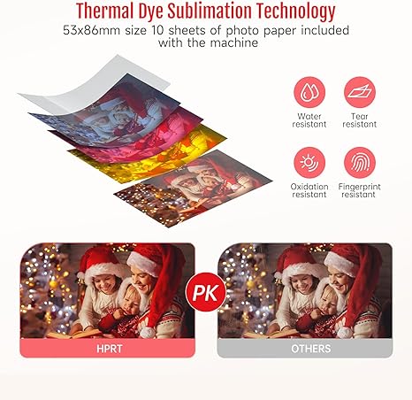 HPRT Portable Mini Photo Printer，Thermal Dye-Sublimation Printer（Pure Pink） - Image 6