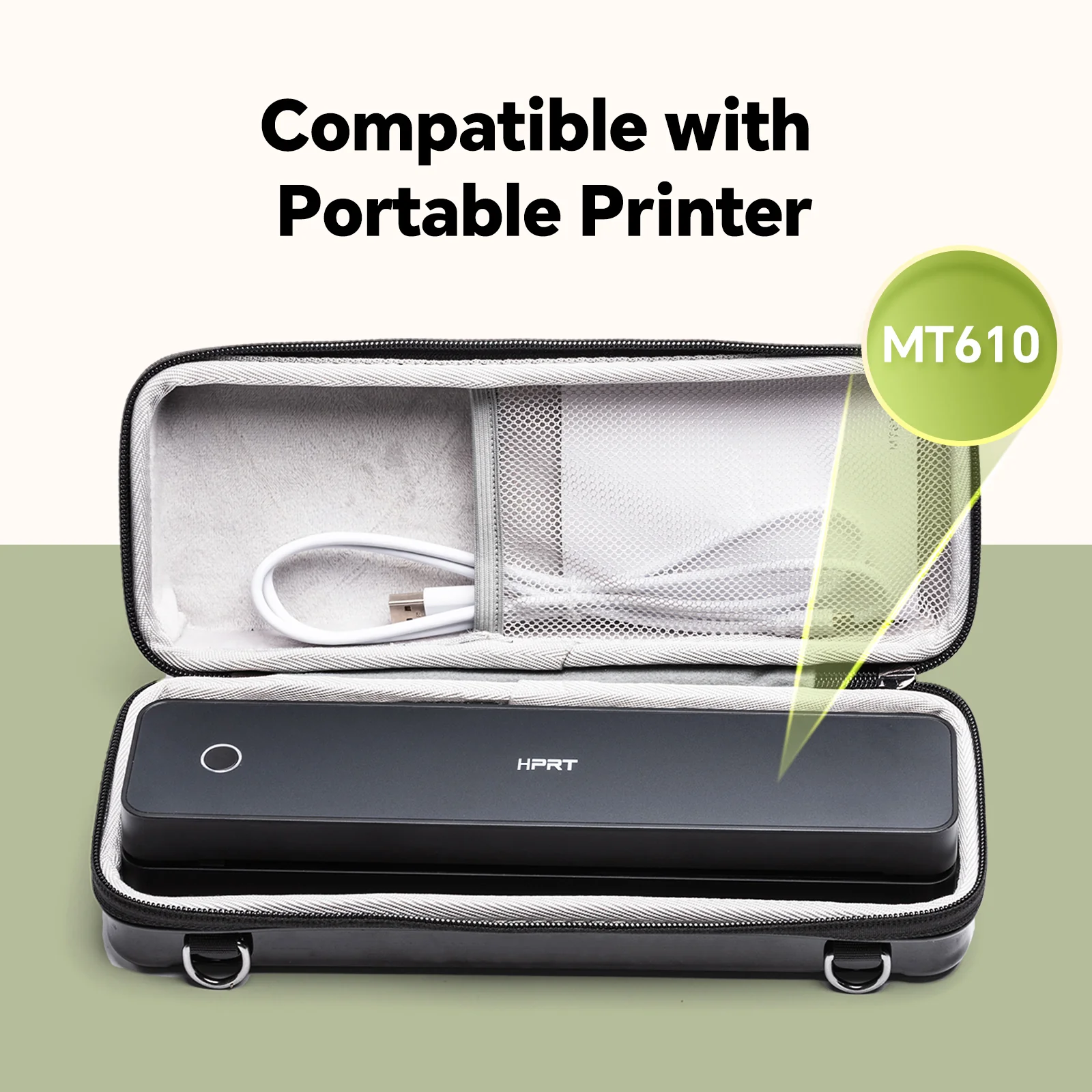 HPRT Portable Printer Carrying Case,Compatible MT610 Printer - Image 3
