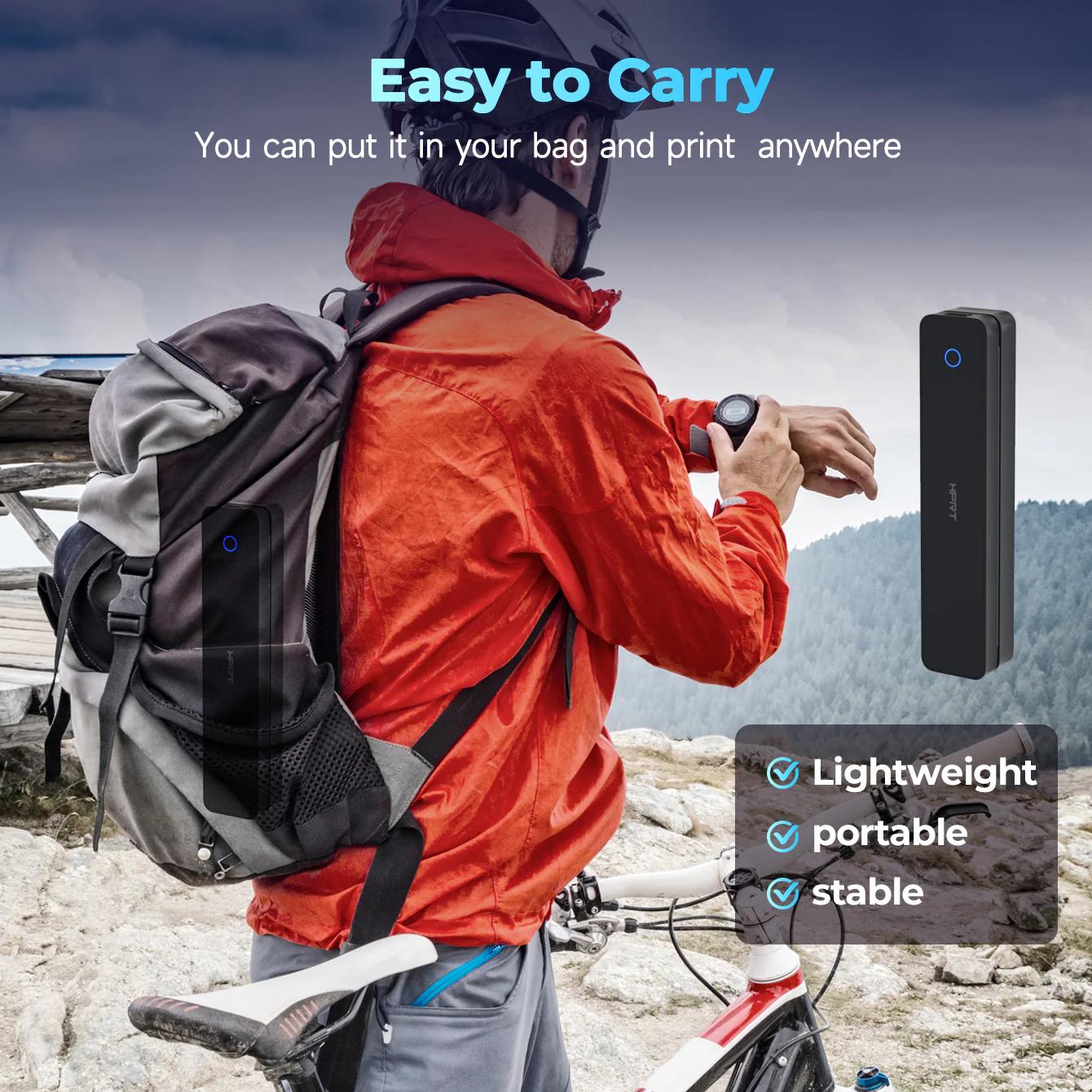 HPRT Wireless Tattoo Stencil Printer with 10 Transfer Sheets – Portable Thermal Tattoo Printer for Artists & Beginners (Black) - Image 3