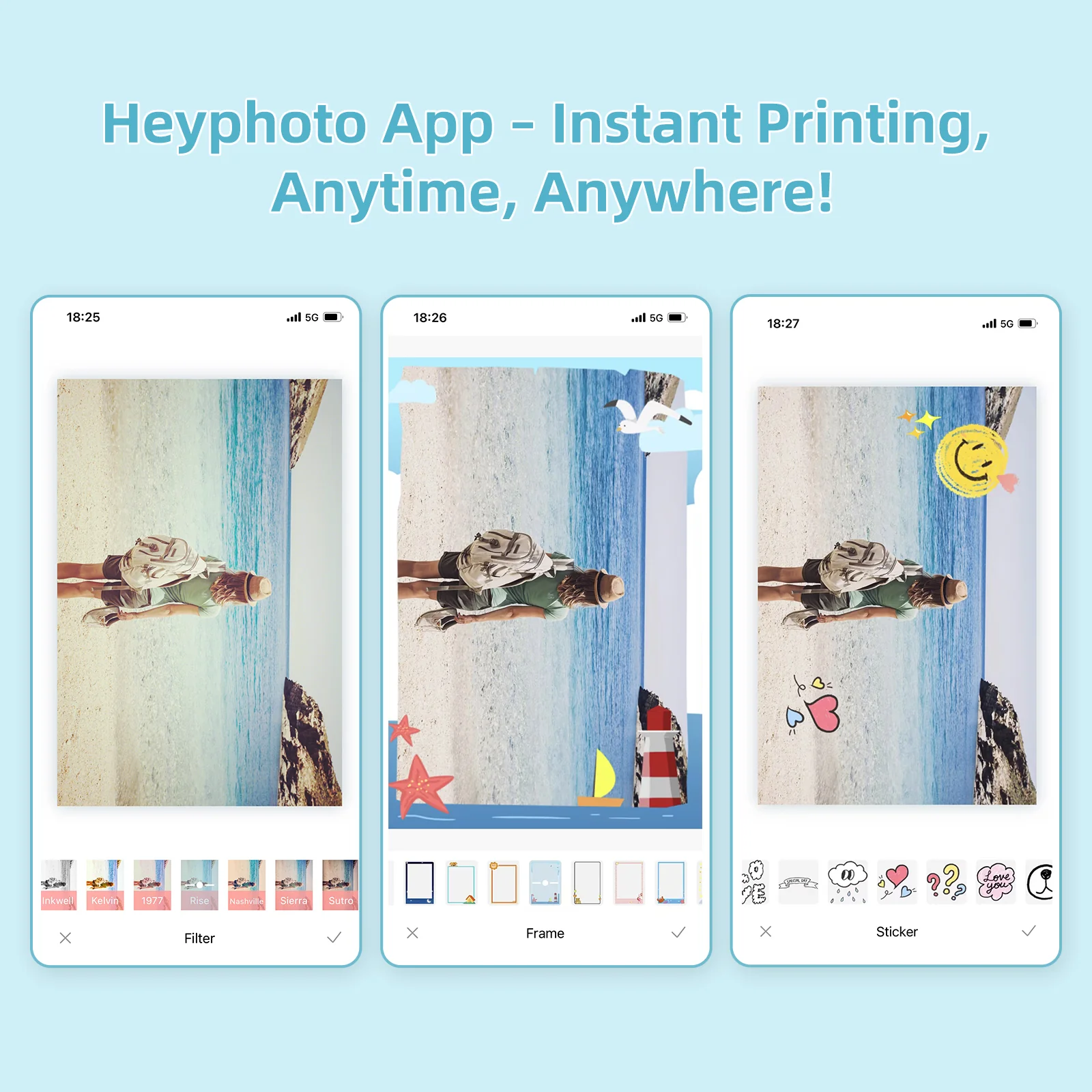 HPRT MT53 2X3'' Mini Photo Printer, Bluetooth Portable Photo Printer - Image 6