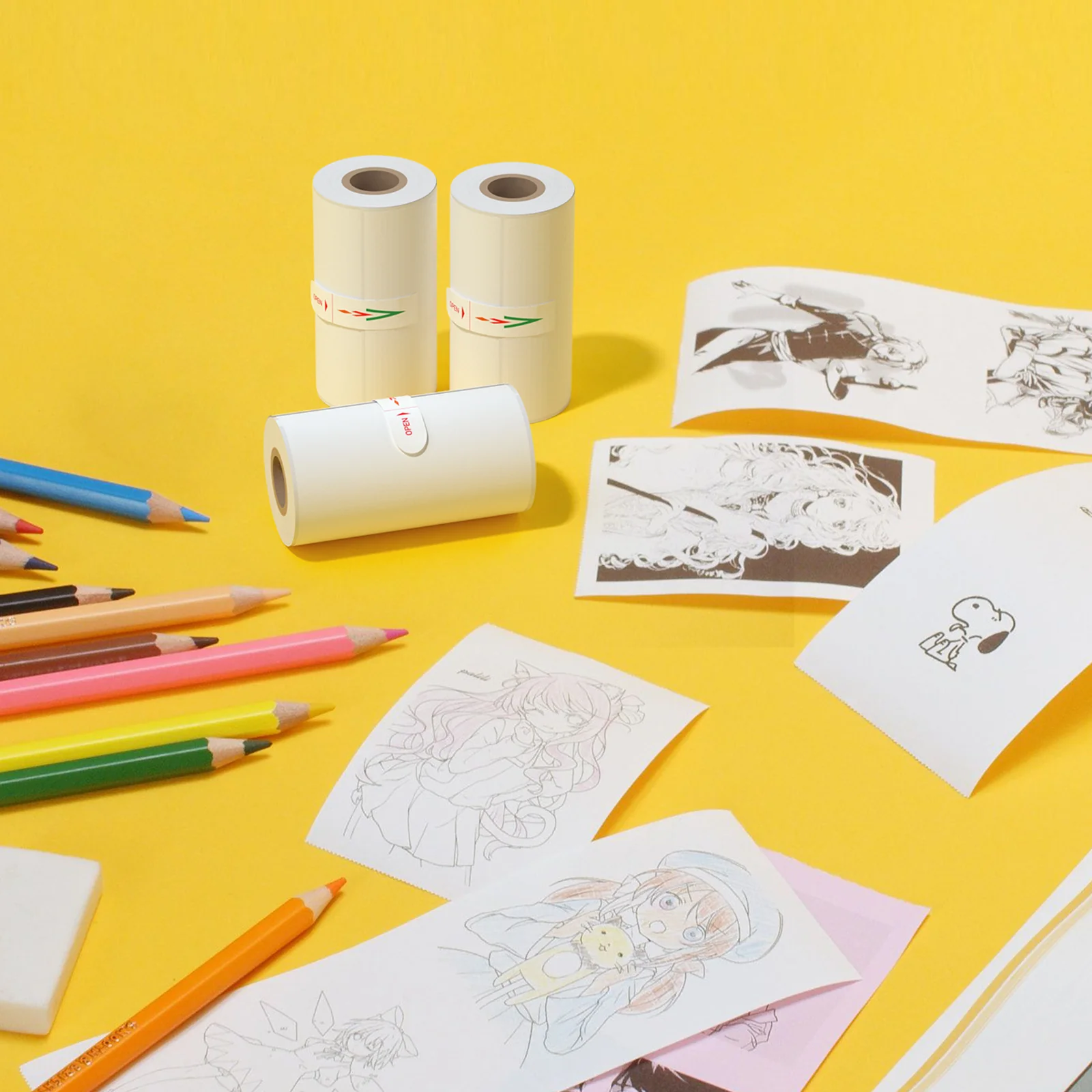 iDPRT Mini Thermal Sticker Paper - 3 Rolls (57x25mm) for S1 - Image 4