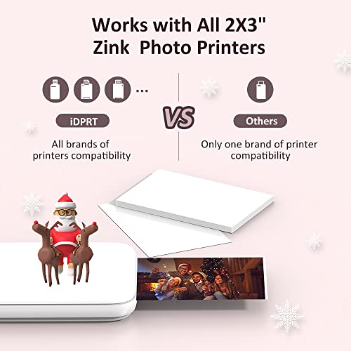 HPRT MT53 photo paper 2X3', Compatible with all Zink photo printers, Sticker white paper - Image 9