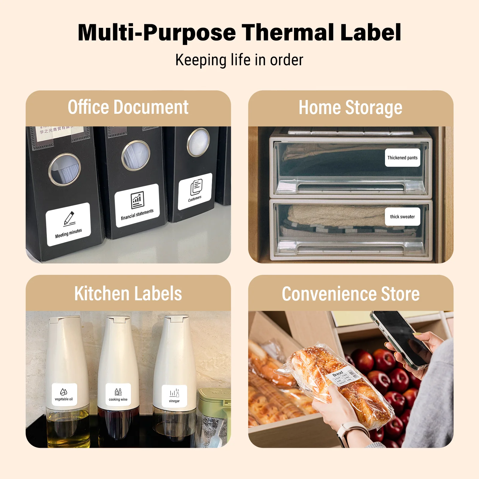 Thermal Labels for T20/ T260LR Label Printer - Image 9